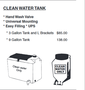 Clean Water Only Tanks